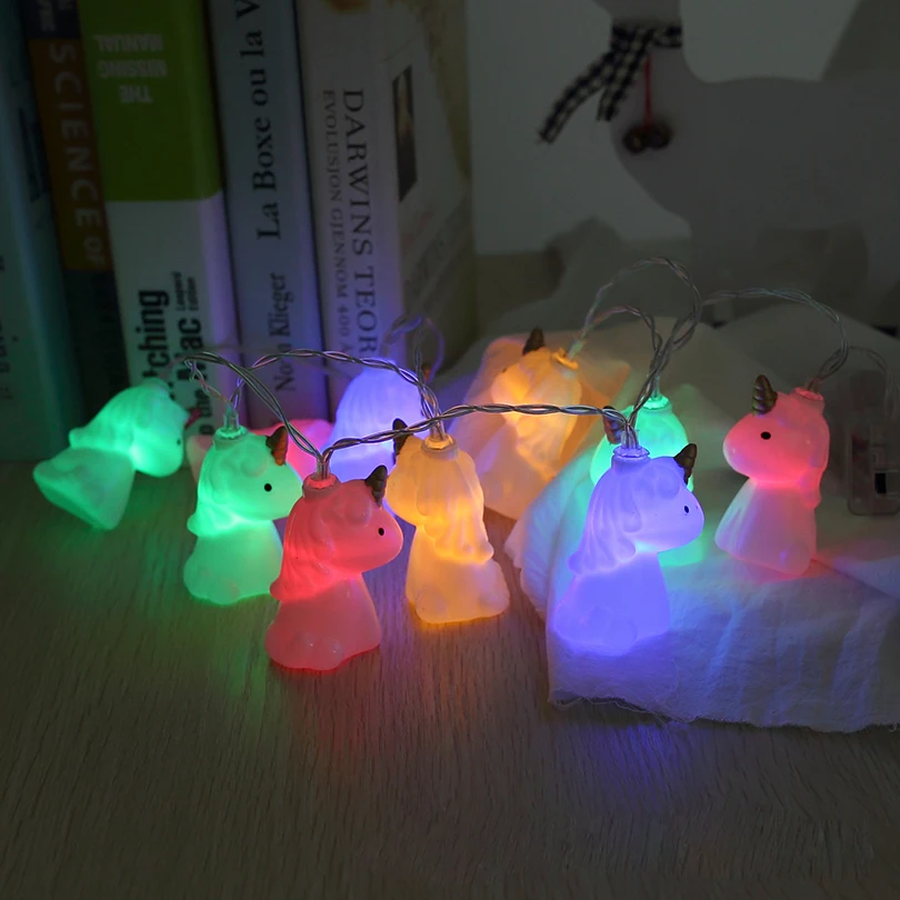 1.5M 10leds Cute Unicorn Head LED String Baby Kids Shower Room Background Decortive Lights Christmas Halloween Party Fairy Light
1.5M 10leds Cute Unicorn Head LED String Baby Kids Shower Room Background Decortive Lights Christmas Halloween Party Fairy Light