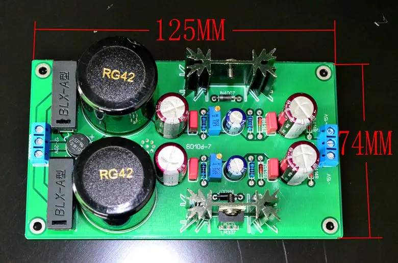 D65 Regulator power supply board LM317 LM337 adjustable regulator Dual AC12-18V input Dual DC15V output
D65 Regulator power supply board LM317 LM337 adjustable regulator Dual AC12-18V input Dual DC15V output