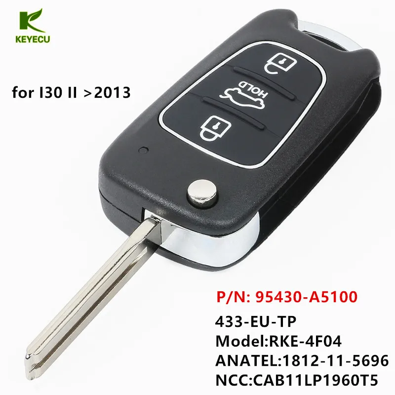Пульт дистанционного управления KEYECU для Hyundai I30 II 433-2013 P/N: 95430-A5100 2017 МГц |