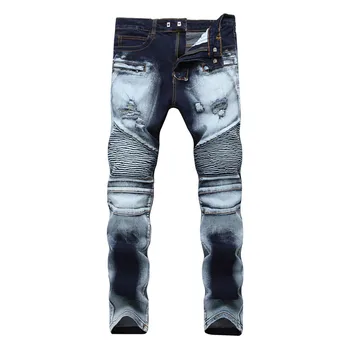2019 New Fashion Destroyed Biker Jeans Mens Ripped Distressed Straight Skinny Jeans Bleached Denim Pants Scratch Long Trousers
2019 New Fashion Destroyed Biker Jeans Mens Ripped Distressed Straight Skinny Jeans Bleached Denim Pants Scratch Long Trousers