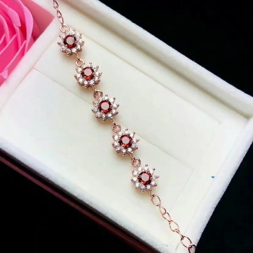 shilovem 925 sterling silver garnet link bracelet fine jewelry classic women plant gift NEW anniversary 4*4mm tfl040401ags
shilovem 925 sterling silver garnet link bracelet fine jewelry classic women plant gift NEW anniversary 4*4mm tfl040401ags