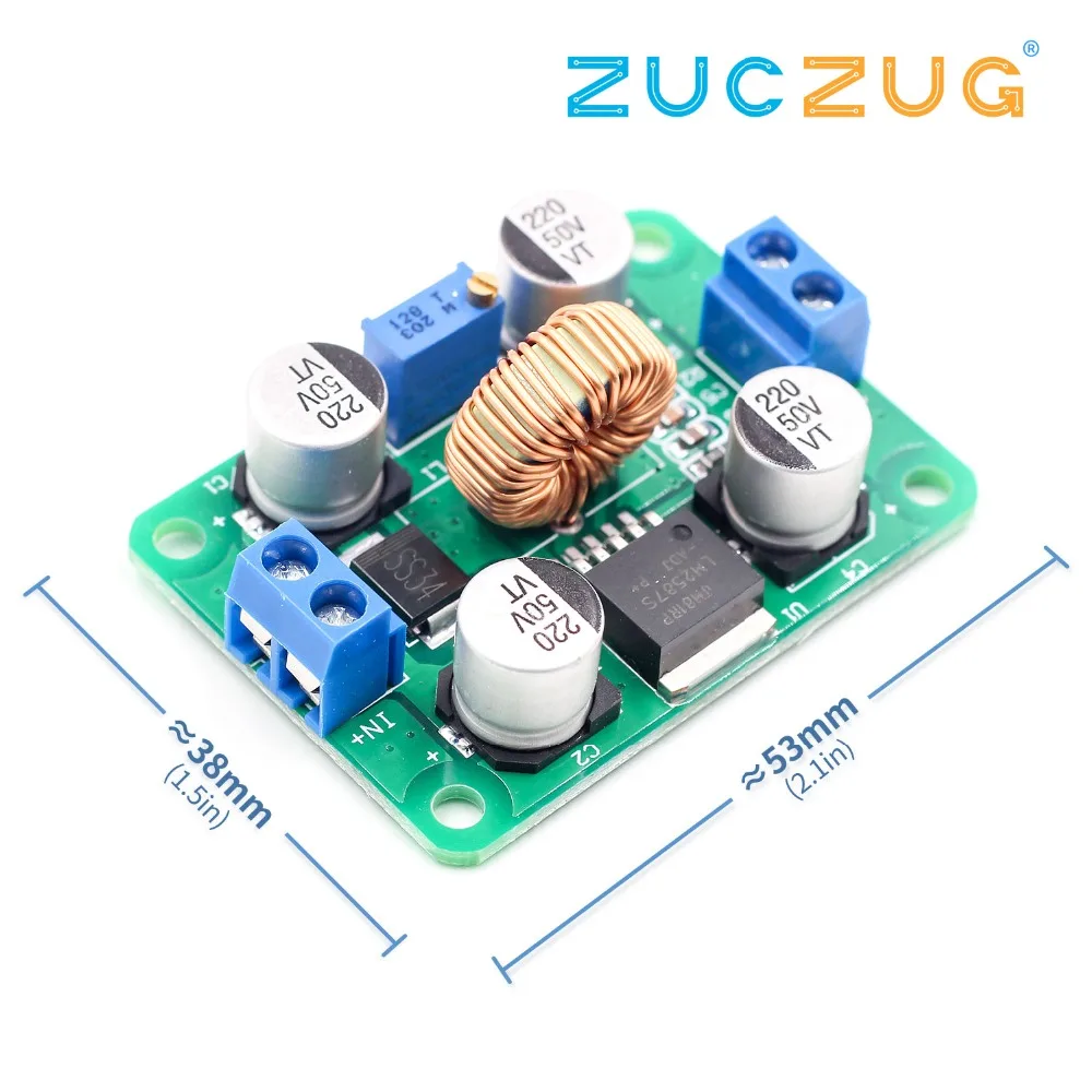LM2587 DC-DC 3.5V-30V To 4V-40V Step Up Power Supply Module Adjustable 5A Boost Converter Voltage Regulator Board
LM2587 DC-DC 3.5V-30V To 4V-40V Step Up Power Supply Module Adjustable 5A Boost Converter Voltage Regulator Board