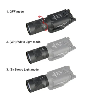 X300V Tactical Flashlight 500 Lumens Flashtorch Handgun Pistol Weapon Light Picatinny Rail GZ15-0070
X300V Tactical Flashlight 500 Lumens Flashtorch Handgun Pistol Weapon Light Picatinny Rail GZ15-0070