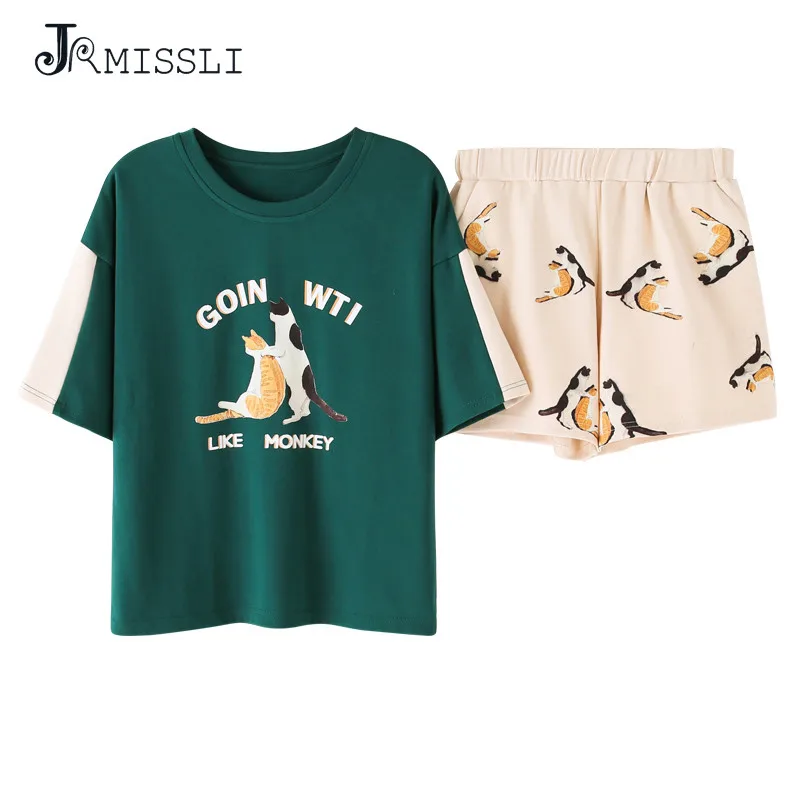 JRMISSLI Soft 100% Cotton Sleepwear Women Pajamas Sets 2019 New Summer Pcs Suit Home Clothing Casual Nightwear Pyjama Femme
JRMISSLI Soft 100% Cotton Sleepwear Women Pajamas Sets 2019 New Summer Pcs Suit Home Clothing Casual Nightwear Pyjama Femme