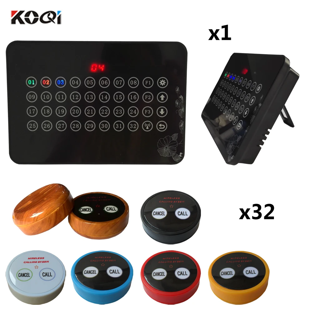 Restaurant Wireless Service Call System Koqi Factory Ycall 433.92MHZ Wireless Electronic Voting Pager(1 display+2 call button)
Restaurant Wireless Service Call System Koqi Factory Ycall 433.92MHZ Wireless Electronic Voting Pager(1 display+2 call button)