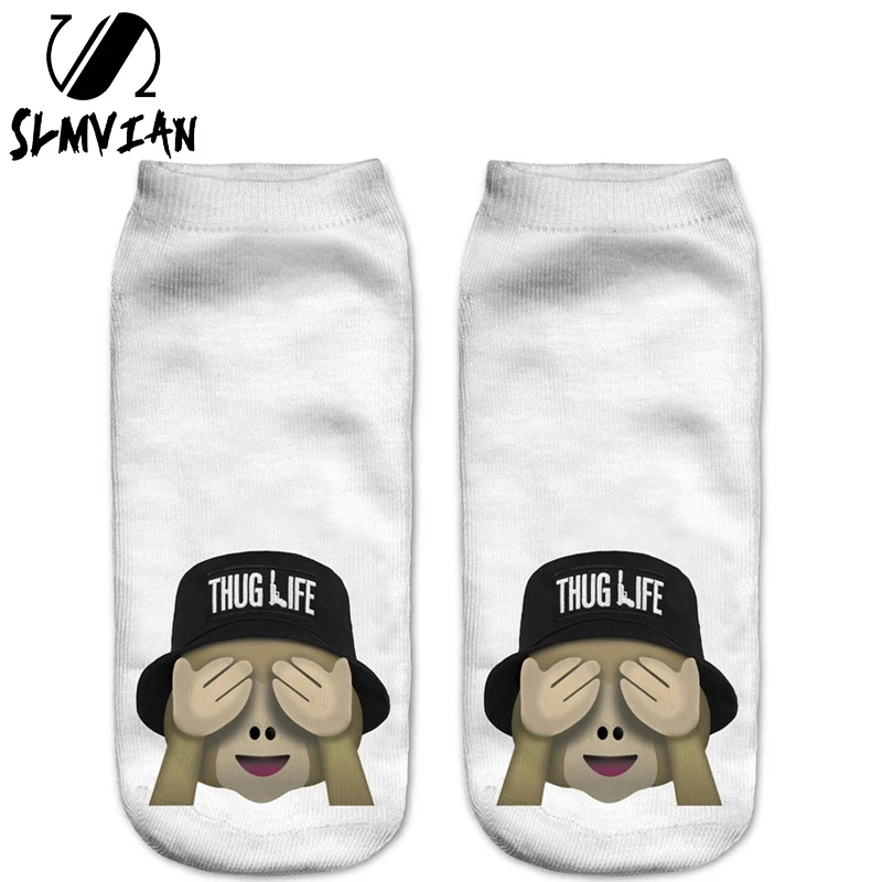 SLMVIAN New Emoji Monkey Bucket Hat 3D Print Animal Women Socks Casual cartoon Socks Unisex Low Cut Ankle Socks
SLMVIAN New Emoji Monkey Bucket Hat 3D Print Animal Women Socks Casual cartoon Socks Unisex Low Cut Ankle Socks