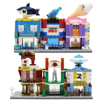 HSANHE Single Sale Mini Street Scene Aquarium Ocean World Casino Bowling alley Educational Building Blocks Sets Model Toys
HSANHE Single Sale Mini Street Scene Aquarium Ocean World Casino Bowling alley Educational Building Blocks Sets Model Toys