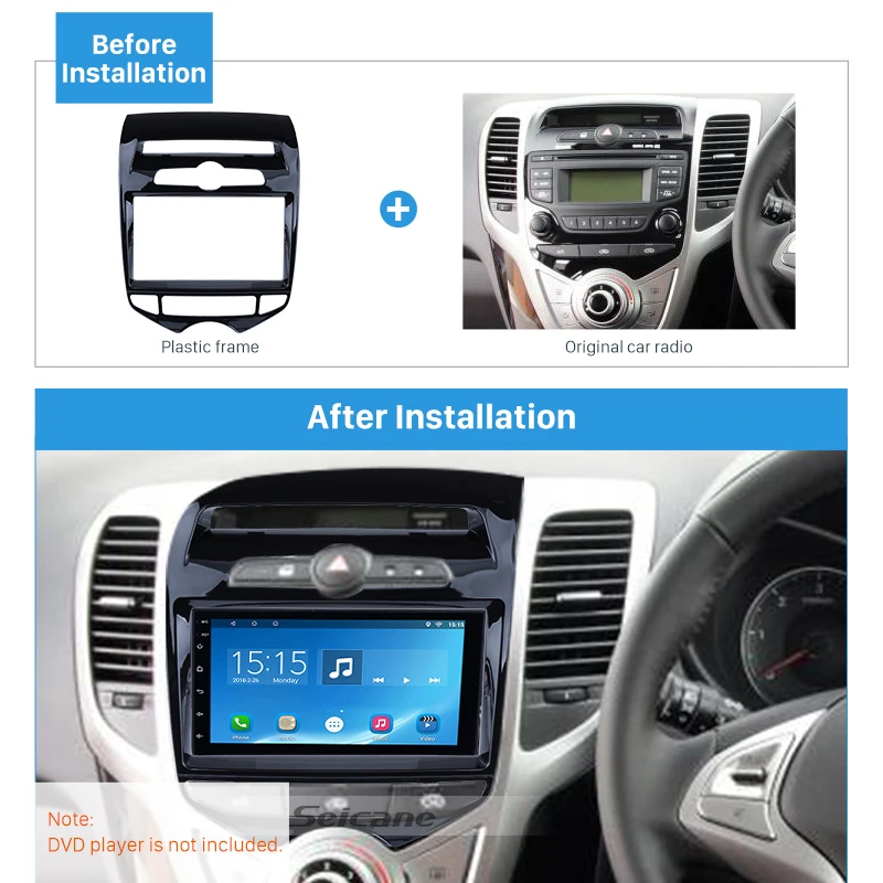 Seicane Black 2Din Car Radio Fascia Frame Refitting Dashboard Install Panel Cover Trim Kit For 2012 Hyundai IX20
Seicane Black 2Din Car Radio Fascia Frame Refitting Dashboard Install Panel Cover Trim Kit For 2012 Hyundai IX20