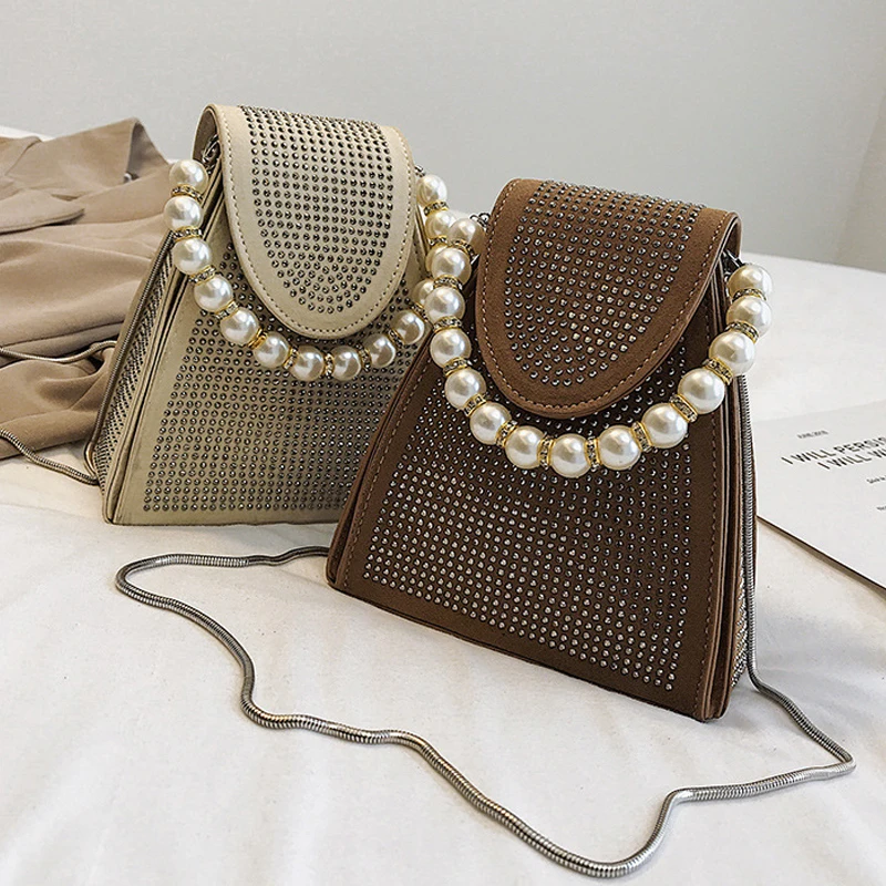 Pearl Tote 2019 Summer New Quality PU Leather Women's Handbag Diamond Mini Flap Bag Chain Shoulder Messenger Bags
Pearl Tote 2019 Summer New Quality PU Leather Women's Handbag Diamond Mini Flap Bag Chain Shoulder Messenger Bags