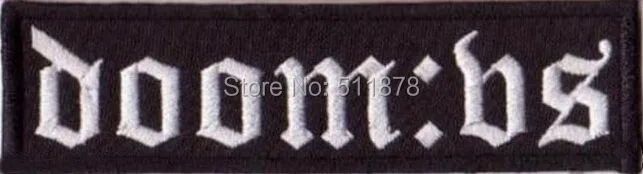 DOOM VS EMBROIDER PATCH DOOM FUNERAL METAL SKEPTICISM UARAL Metal Negro Music Band IRON On EMBROIDERED Patch APPLIQUE Rock Punk
DOOM VS EMBROIDER PATCH DOOM FUNERAL METAL SKEPTICISM UARAL Metal Negro Music Band IRON On EMBROIDERED Patch APPLIQUE Rock Punk
