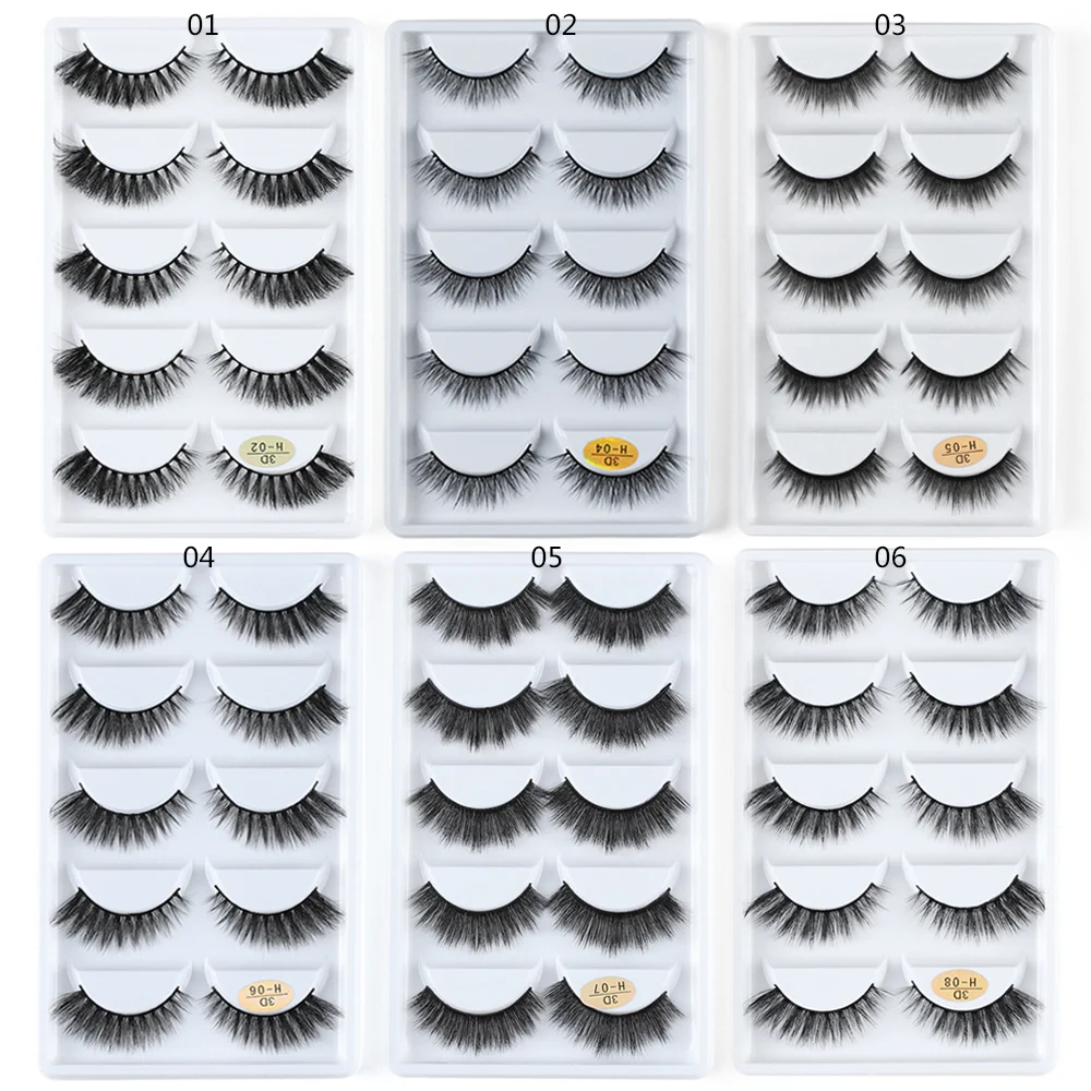 5Pairs 3D Mink Hair False Eyelashes Makeup Cross Long Messy Fake Eye Lashes Handmade Extension Make Up Beauty Tools maquiagem
5Pairs 3D Mink Hair False Eyelashes Makeup Cross Long Messy Fake Eye Lashes Handmade Extension Make Up Beauty Tools maquiagem