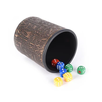 102g Marbit Egyptian pattern Brown Leather Rune Dice Cup customize Party Game Toys
102g Marbit Egyptian pattern Brown Leather Rune Dice Cup customize Party Game Toys