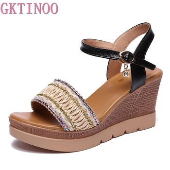 GKTINOO Wedges Women Comfortable Shoe For Woman Summer Fashion Sandal Summer High Platform Sandals Bohemia Shoes Sandalias
GKTINOO Wedges Women Comfortable Shoe For Woman Summer Fashion Sandal Summer High Platform Sandals Bohemia Shoes Sandalias