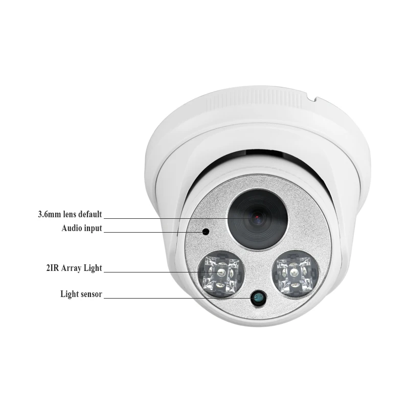 HJT IP Camera POE1080P HD 2.0MP Dome Network onvif 2.1 IR night vision security indoor hemisphere Waterproof Securig Wired
HJT IP Camera POE1080P HD 2.0MP Dome Network onvif 2.1 IR night vision security indoor hemisphere Waterproof Securig Wired