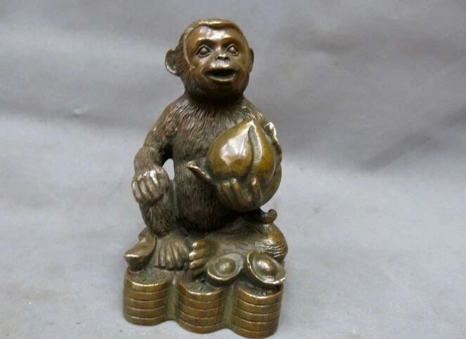 wholesale factory China brass sculpture carved copper Feng Shui Yuan bao monkey peach Statue
wholesale factory China brass sculpture carved copper Feng Shui Yuan bao monkey peach Statue