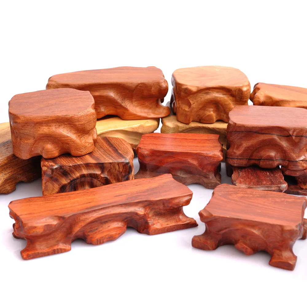 

Mahogany base jade ornaments wood carving wood carving factory direct wholesale base