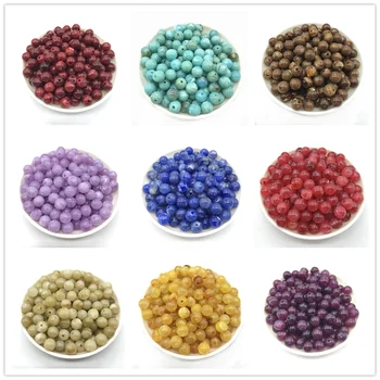 Wholesale 6/8 / 10mm acrylic imitation natural stone beads, acrylic beads, Round bead DIY jewelry accessories production
Wholesale 6/8 / 10mm acrylic imitation natural stone beads, acrylic beads, Round bead DIY jewelry accessories production