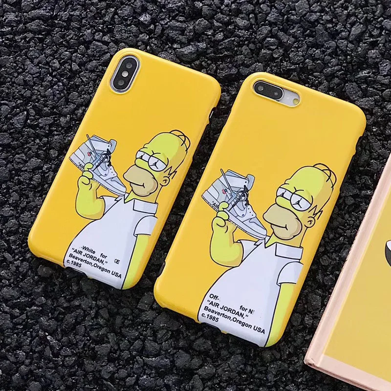 Luxury Brand Off Cartoon Simpson White AJ Sneaker Jordan Sport Shoes Phone Case for iPhone 6 6S 8 7 Plus X XS XR MAX Soft Cover
Luxury Brand Off Cartoon Simpson White AJ Sneaker Jordan Sport Shoes Phone Case for iPhone 6 6S 8 7 Plus X XS XR MAX Soft Cover