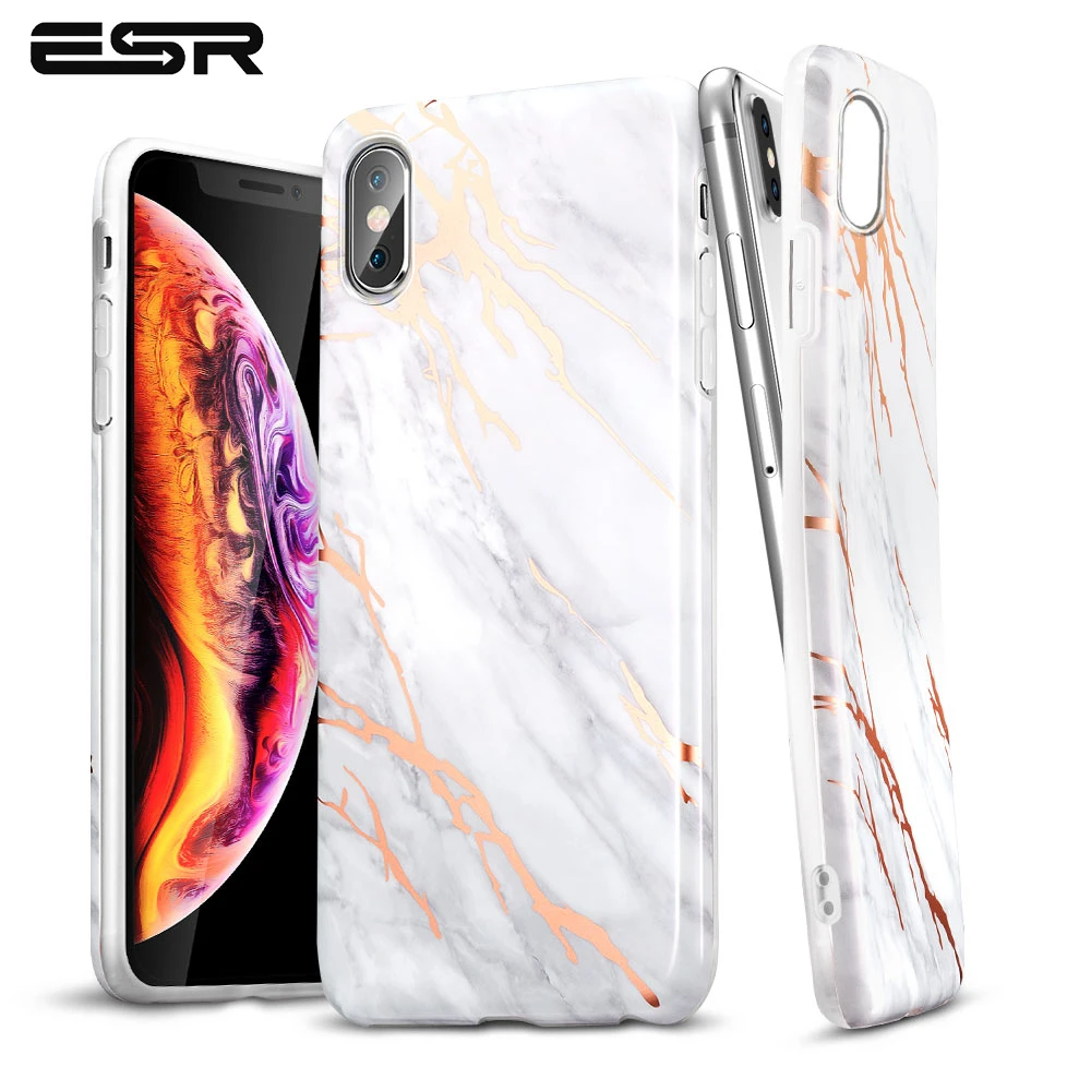 ESR Case for iPhone X XS XR XS Max Cover Slim Soft Flexible TPU Marble Pattern Cover for iPhone XS XR XS Max Phone Accessories
ESR Case for iPhone X XS XR XS Max Cover Slim Soft Flexible TPU Marble Pattern Cover for iPhone XS XR XS Max Phone Accessories