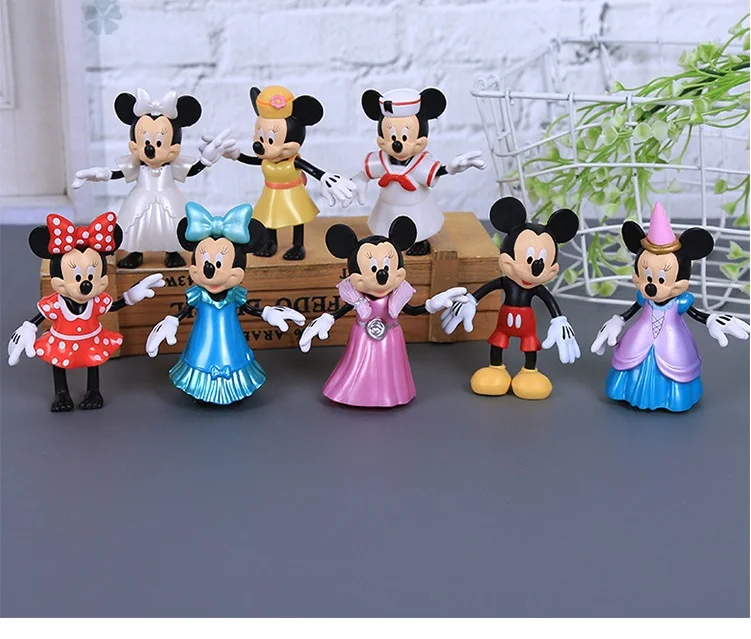 disney 8Pcs/lot Mickey Minnie Model Toys 7 different clothes, can be arbitrary switching Surprise Gifts For Children doll
disney 8Pcs/lot Mickey Minnie Model Toys 7 different clothes, can be arbitrary switching Surprise Gifts For Children doll