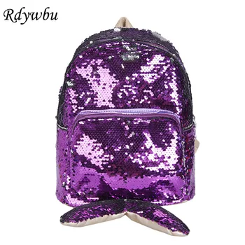 Rdywbu Glitter Shining Sequin Backpack Girls Fashion Bling Animal Shaped Rucksack Panda Fish Cat Shape School Bag Mochilas B711
Rdywbu Glitter Shining Sequin Backpack Girls Fashion Bling Animal Shaped Rucksack Panda Fish Cat Shape School Bag Mochilas B711