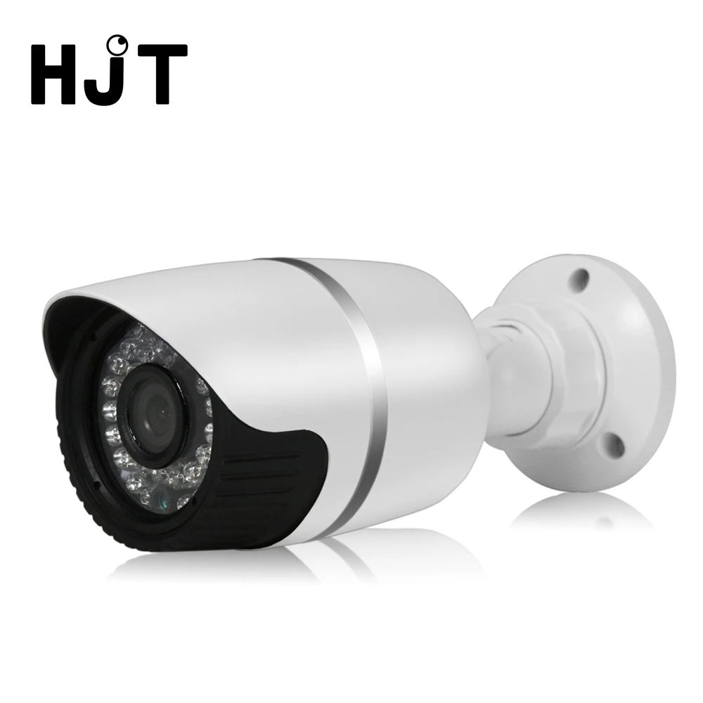 

HJT H.264/H.265 POE Audio 1080P 2.0MP IP Camera Outdoor IR Night Vision Waterproof Bullet Camera CCTV Camera Netwnok White UC