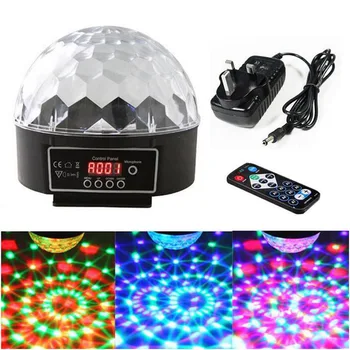 DMX LIGHT 9 Colors 30W Crystal Magic Ball Led Stage Lamp 21 Mode Disco Laser Light Party Lights Sound Control DMX Lumiere Laser
DMX LIGHT 9 Colors 30W Crystal Magic Ball Led Stage Lamp 21 Mode Disco Laser Light Party Lights Sound Control DMX Lumiere Laser