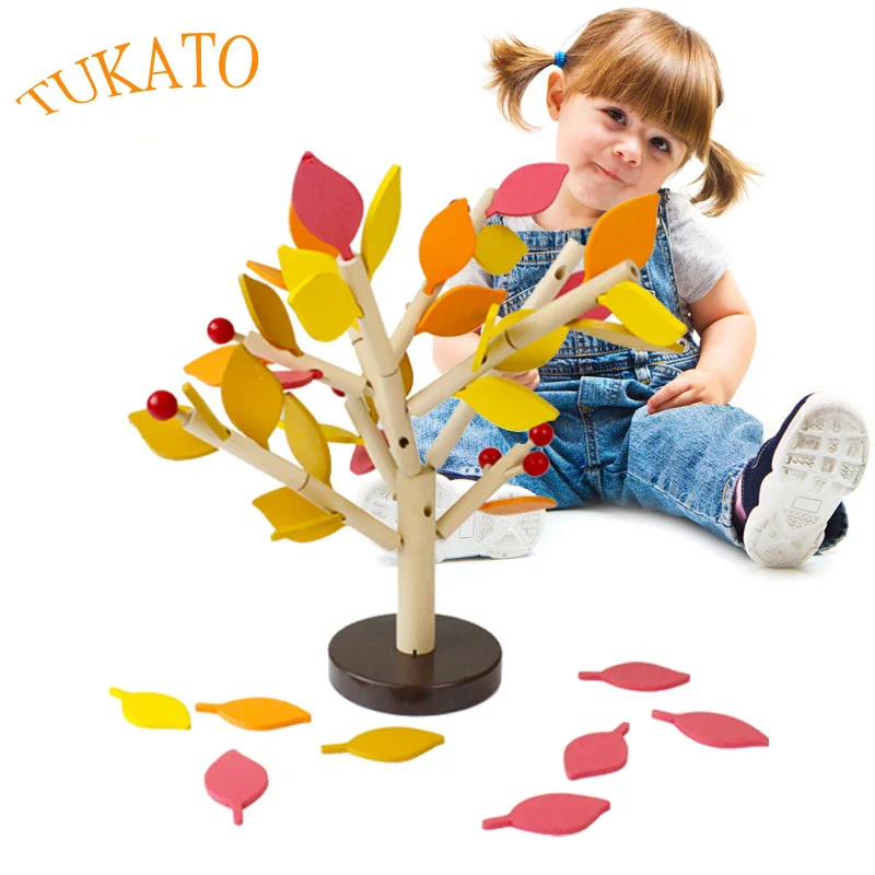 TUKATO Wooden toy Assembled Tree hand-inserted building blocks Snowflake piece leaf tree multi-color baby educational toys
TUKATO Wooden toy Assembled Tree hand-inserted building blocks Snowflake piece leaf tree multi-color baby educational toys