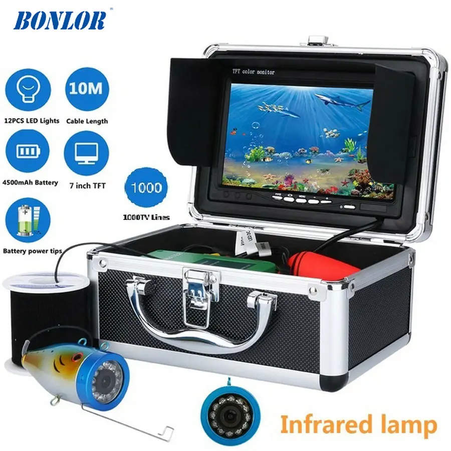 7 "Inch 1000tvl Onderwater Vissen Video Camera 10 M 12 STKS LED infrarood Lamp Lichten Video Fishfinder Lake Onder Water vis cam
7 "Inch 1000tvl Onderwater Vissen Video Camera 10 M 12 STKS LED infrarood Lamp Lichten Video Fishfinder Lake Onder Water vis cam