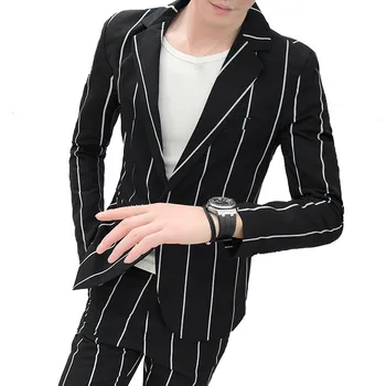 Striped Slim Suit 2 Piece Set (blazer+ vest) Fashion Trend New Spring and Autumn England Wind Party Banquet High-end Suit Set
Striped Slim Suit 2 Piece Set (blazer+ vest) Fashion Trend New Spring and Autumn England Wind Party Banquet High-end Suit Set