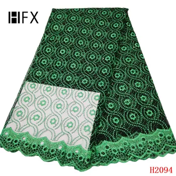 HFX Latest African Lace fabric 2019 green Embroidery tulle lace Fabric High Quality Dresses For Women Nigerian LACE Fabrics
HFX Latest African Lace fabric 2019 green Embroidery tulle lace Fabric High Quality Dresses For Women Nigerian LACE Fabrics