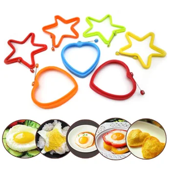 1pcs Silicone Fried Egg Pancake Ring Omelette Fried Eggs Round Heart Shaped Eggs Mould for Cooking Breakfast Frying Tools
1pcs Silicone Fried Egg Pancake Ring Omelette Fried Eggs Round Heart Shaped Eggs Mould for Cooking Breakfast Frying Tools
