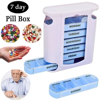 7 DAY Weekly Pill Organiser Stacking Tower Large 4 Daily Compartments Tablet Box
7 DAY Weekly Pill Organiser Stacking Tower Large 4 Daily Compartments Tablet Box