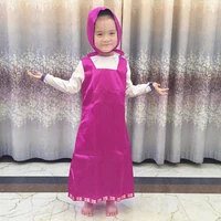 Roupa Da Masha and Bear Clothing Costume For Kids Masha Y el oso Cosplay Party Decoration Childrens Fancy Dress anime onesie image