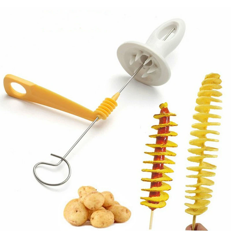 1pc 3 string Rotate Potato Slicer Stainless Steel +Plastic Twisted Potato Slice Cutter Spiral DIY Manual Creative mx3041103
1pc 3 string Rotate Potato Slicer Stainless Steel +Plastic Twisted Potato Slice Cutter Spiral DIY Manual Creative mx3041103