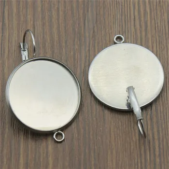 Stainless Steel Fit 12~25mm Round Glass Cabochon French Lever Back Earrings Base Connector For DIY Jewelry Making 10pcs/lot
Stainless Steel Fit 12~25mm Round Glass Cabochon French Lever Back Earrings Base Connector For DIY Jewelry Making 10pcs/lot