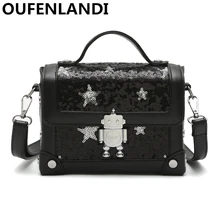 OUFENLANDI Small box handbag shoulder bag delicate Sequin robot Luminous bag crossbody bags for women exquisite Flap
OUFENLANDI Small box handbag shoulder bag delicate Sequin robot Luminous bag crossbody bags for women exquisite Flap