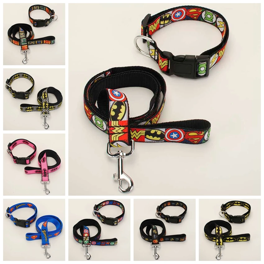 New 2 set for Dog Leash & Dog Collar,1 inch batman/avenger/cartoonpattern printed ribbon
New 2 set for Dog Leash & Dog Collar,1 inch batman/avenger/cartoonpattern printed ribbon