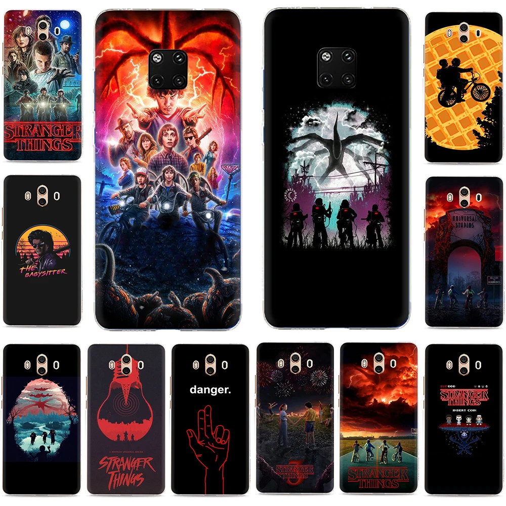 

Stranger Things Hard Phone Case for Huawei Y6 Y7 Y9 Prime Y5 Nova 2i 3 3i 4 5i Mate 10 20 30 Pro Lite