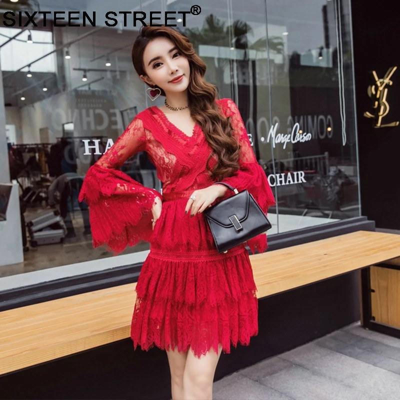 Women Dresses 2018 New Spring Autumn Arrival Casual V neck Elegant flare sleeve Celebrity Party Dress Runway Vestidos bodycon
Women Dresses 2018 New Spring Autumn Arrival Casual V neck Elegant flare sleeve Celebrity Party Dress Runway Vestidos bodycon
