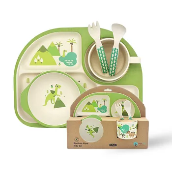 5pcs/set Baby Children Tableware Set 100% bamboo fiber Plate Set Animal zoo Baby Plate Bow Cup Forks Dinnerware Feeding Set
5pcs/set Baby Children Tableware Set 100% bamboo fiber Plate Set Animal zoo Baby Plate Bow Cup Forks Dinnerware Feeding Set