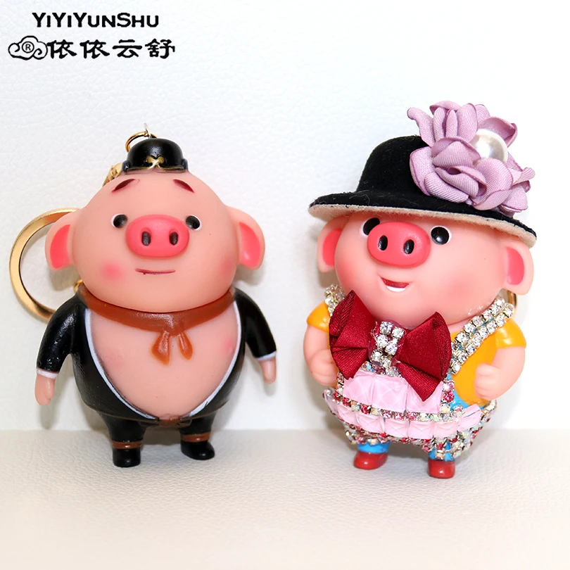 1 Pair Pig Keychains for Couples Cute Animal Key Holder Cartoon Car Key Ring Anime Keychains Woman Men Key Chain for Lovers
1 Pair Pig Keychains for Couples Cute Animal Key Holder Cartoon Car Key Ring Anime Keychains Woman Men Key Chain for Lovers