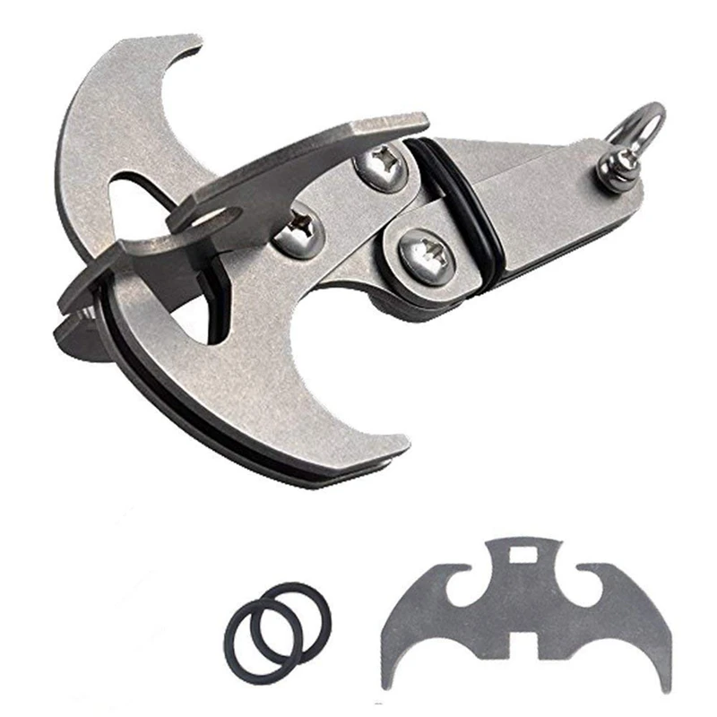 Gravity Hook Stainless Steel Grappling Hook Climbing Claw EDC Tool Emergency Key Chains 21-0048
Gravity Hook Stainless Steel Grappling Hook Climbing Claw EDC Tool Emergency Key Chains 21-0048