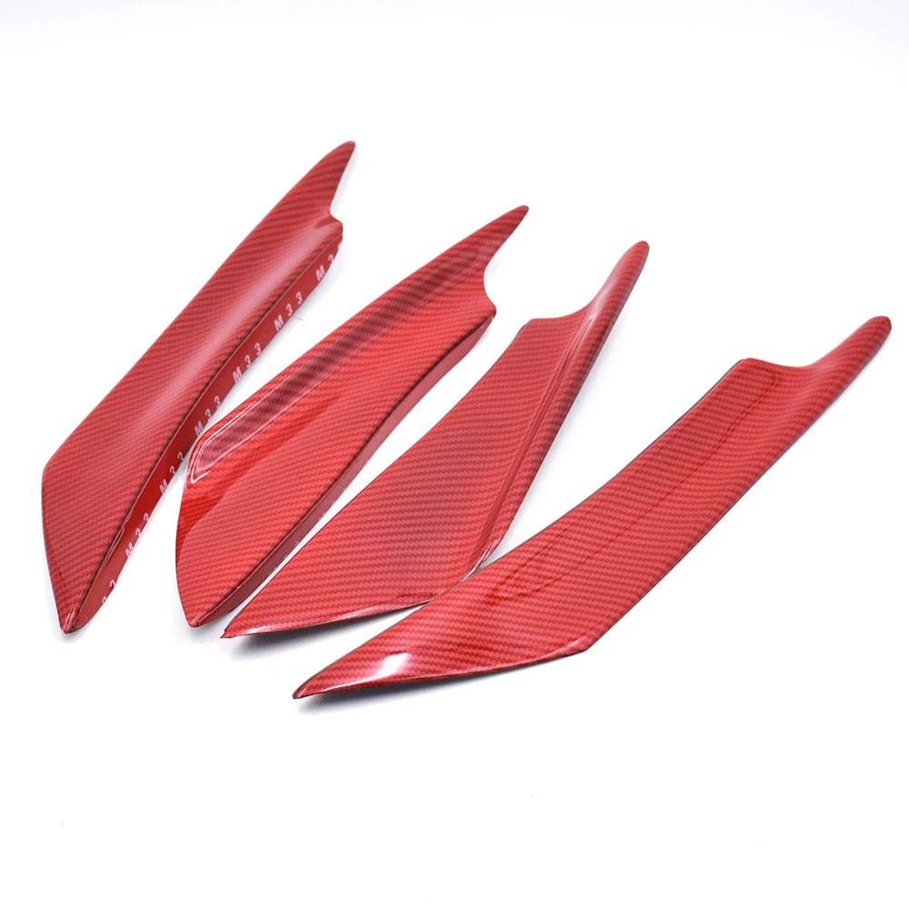 4pcs/set Universal Car Front Bumper Lip Diffuser Splitter Fins Body Spoiler Canards Valence Chin
4pcs/set Universal Car Front Bumper Lip Diffuser Splitter Fins Body Spoiler Canards Valence Chin