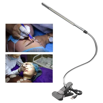 New Portable USB LED Clip Table Adjustable Desk Light for Tattoo/Manicure/Makeup Black Nail Art Skin Care Salon Tool 1
New Portable USB LED Clip Table Adjustable Desk Light for Tattoo/Manicure/Makeup Black Nail Art Skin Care Salon Tool 1