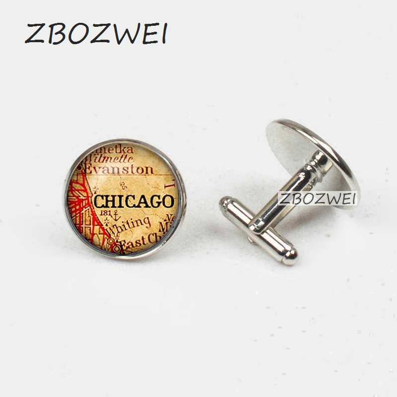 ZBOZWEI New Chicago Map Cufflinks Map Cuff Cufflinks For Men Map Jewelry Keepsake Cufflinks Mens Accessories Silver or Bronze
ZBOZWEI New Chicago Map Cufflinks Map Cuff Cufflinks For Men Map Jewelry Keepsake Cufflinks Mens Accessories Silver or Bronze