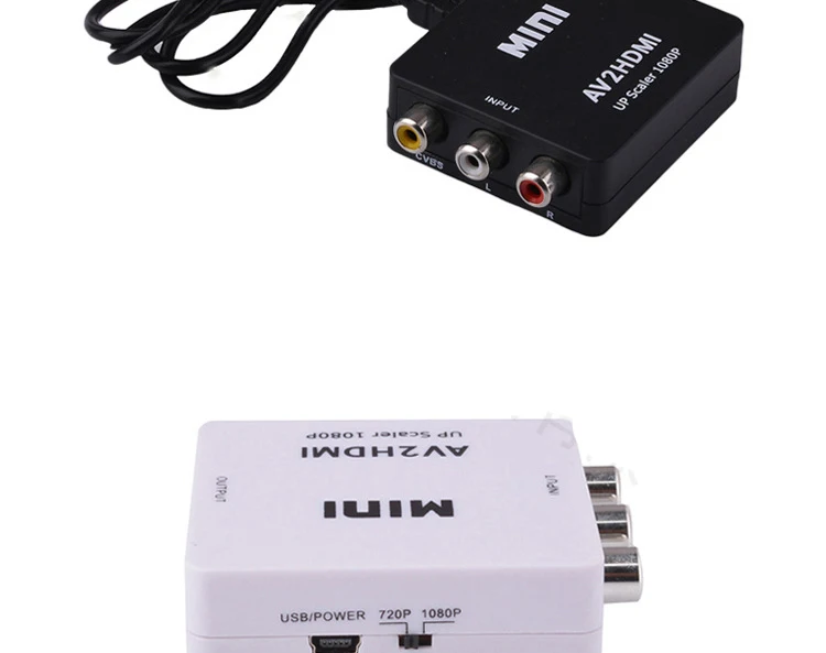 Hot sale AV to HDMI RCA to HDMI 1080P AV2HDMI Mini AV to HDMI connector Signal Converter for TV HD DVD player
Hot sale AV to HDMI RCA to HDMI 1080P AV2HDMI Mini AV to HDMI connector Signal Converter for TV HD DVD player