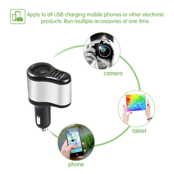 Dual USB Electronic Cigarette Lighter Car Lighter Charger Socket Splitter Adapter 3.1A Charger for iPhone Phone 12V-24V
Dual USB Electronic Cigarette Lighter Car Lighter Charger Socket Splitter Adapter 3.1A Charger for iPhone Phone 12V-24V