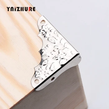 4Pcs 37mm Decorative Silver Iron Jewelry Chest Wine Gift Box Wood wooden packaging hardware Table protection corner With screw
4Pcs 37mm Decorative Silver Iron Jewelry Chest Wine Gift Box Wood wooden packaging hardware Table protection corner With screw
