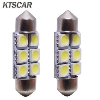 KTSCAR 100pcs pure White Festoon 31mm 36mm 39mm 41mm 6 LED C5W Car Led Auto Interior Dome Lamp Door Light reading Bulb DC 12V
KTSCAR 100pcs pure White Festoon 31mm 36mm 39mm 41mm 6 LED C5W Car Led Auto Interior Dome Lamp Door Light reading Bulb DC 12V